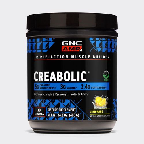 Creatina en polvo GNC AMP Creabolic 405 g sabor limonada