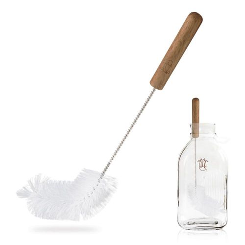 Cepillo para botellas Almond Cow de 33 cm con mango inclinado