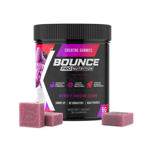 Gomitas de creatina Bounce Pro 2 g veganas 30 unidades sabor berry