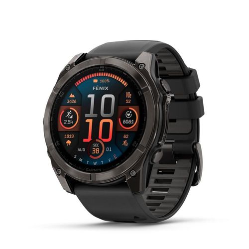 Garmin Reloj Fenix 8 Zafiro Amoled 51 mm Carbon Gray/Pebble Gray