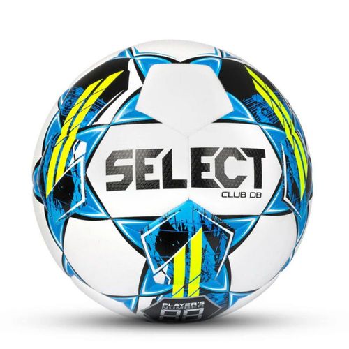 Select Club DB V22 - Balón de fútbol, Blanco/Azul/Amarillo, Talla 3