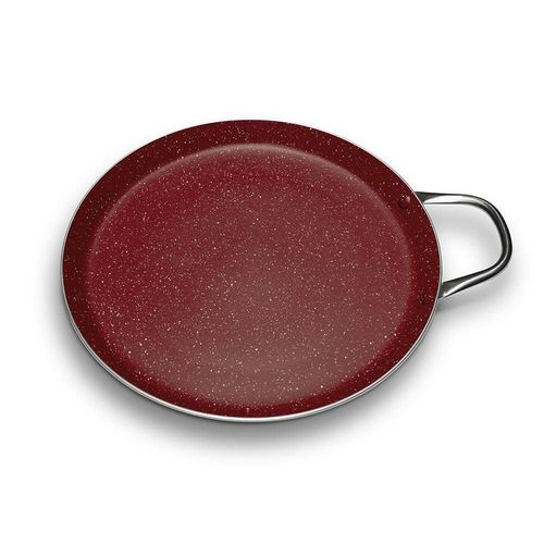 FLAVORSTONE Comal Antiadherente 30 cm Rojo | Comal Redondo para Tortil