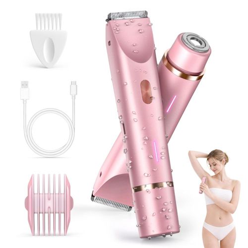 Recortadora de bikini DLALCSA 2 en 1 afeitadora eléctrica impermeable