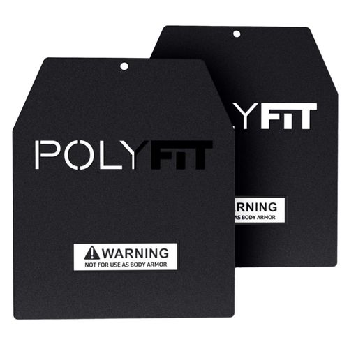 Placas de peso Polyfit de 9 lb par de acero negro
