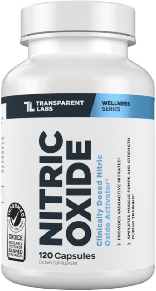 Potenciador de óxido nítrico Transparent Labs 120 cápsulas