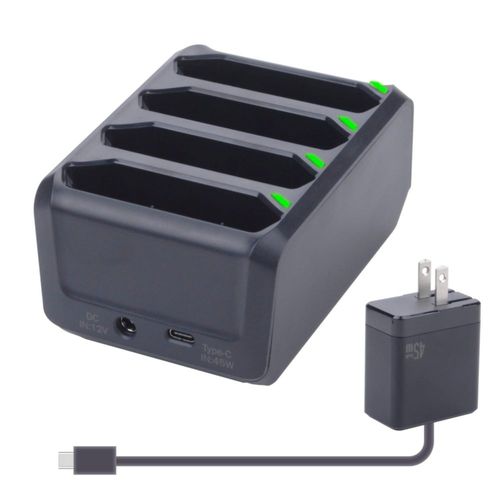Cargador de batería CQCEO de 4 ranuras para Zebra TC77 serie TC70