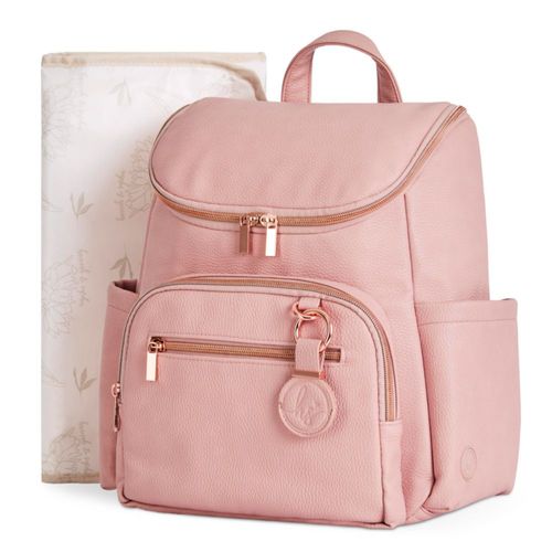 Set de mochila para pañales Hannah&Sophia Ready to Roam rosa empolvado