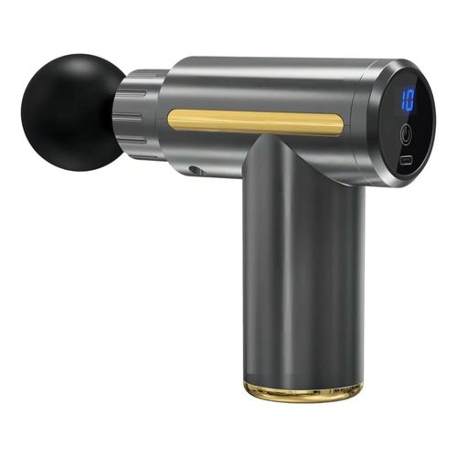 Pistola De Masaje Muscular, Portátil Color Gris