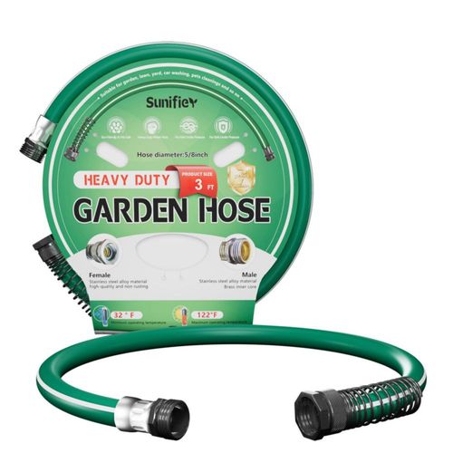 Manguera de jardín Sunifier 1 m flexible de alta resistencia 500 PSI