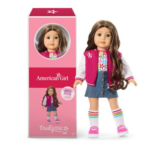 Muñeca American Girl Truly Me de 18 pulgadas #126 cabello castaño