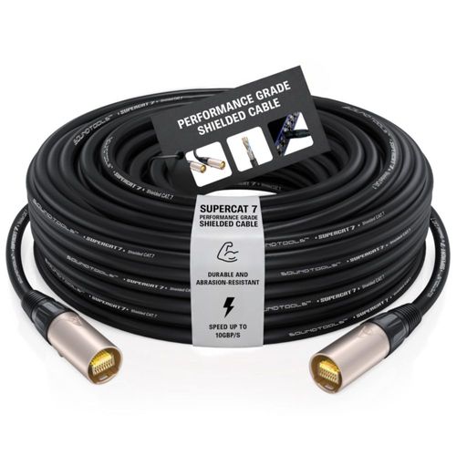 Cable Ethernet Sound Tools SuperCAT 7 blindado de 30 m