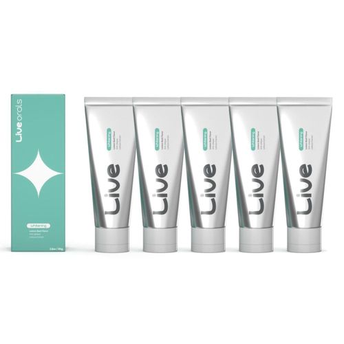 Pasta dental blanqueadora LiveOrals 80 g sin flúor para dientes sensibles