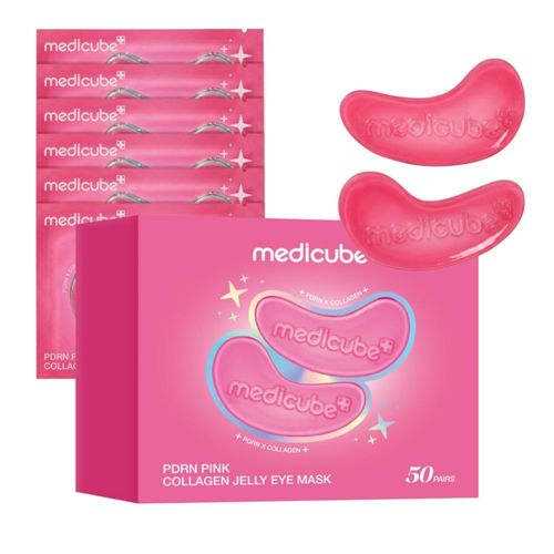 Mascarilla para ojos medicube PDRN Pink Collagen Jelly 50 pares