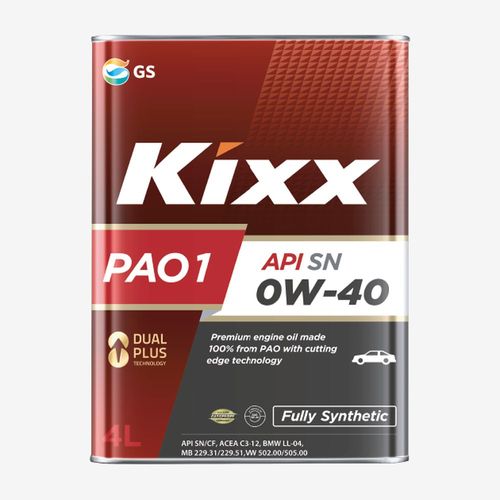 Aceite 100% pao sintético, kixx pao 1 0w-40, 4l