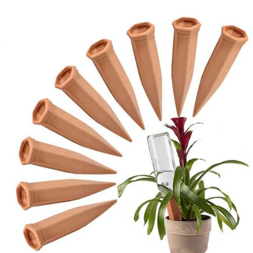 Estacas de riego para plantas FAMILY de arcilla 7 pulgadas 10 piezas