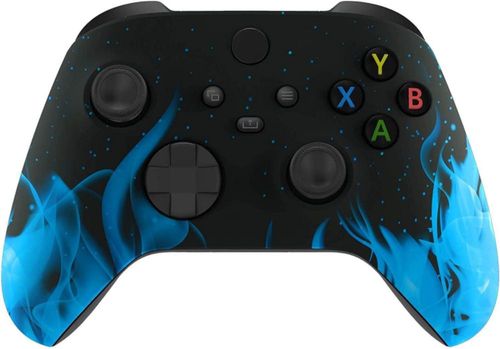 Control Premium Controllerz Xbox Blue Flames Modificado