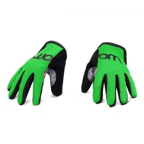 Guantes para niños woom talla 6 verdes de cuero sintético
