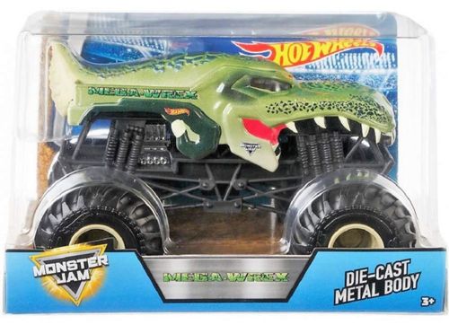 Camión de juguete Hot Wheels Mega Wrex a escala 1:24 de metal fundido