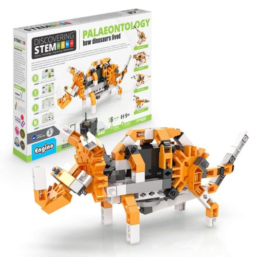 Set de construcción de juguete Engino Descubriendo STEM Dinosaurios motorizados
