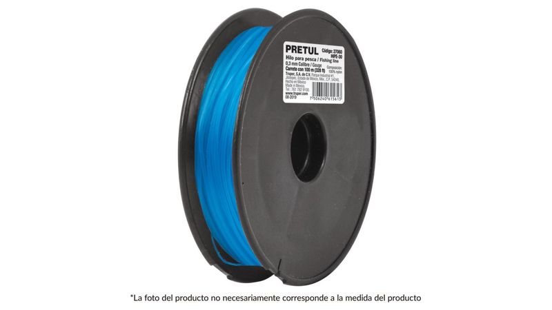 Hilo Para Pesca Rollo 100 M Calibre 100 Mm Pretul