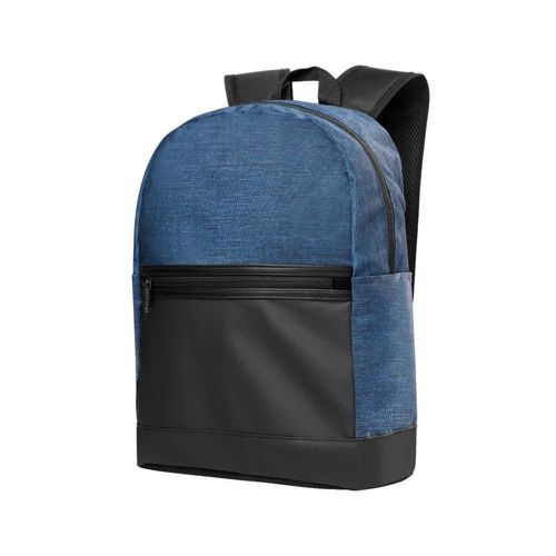 Mochila promocional con compartimento para laptop grande-puki azul