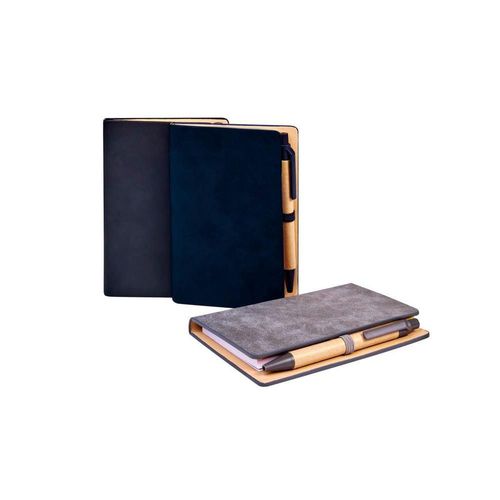 Libreta diana con 60 hojas de raya con notas adheribles gris
