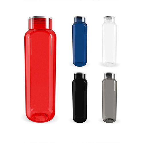 Cilindro alex de plástico con diseño traslúcido de 800ml rojo