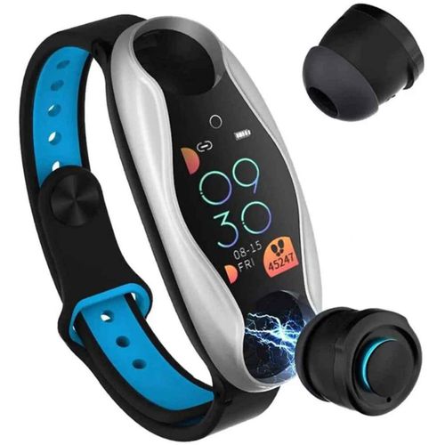 Smartwatch con Audífonos Bluetooth Fralugio True Wireless Manos Libres Seguimiento Deportivo T90