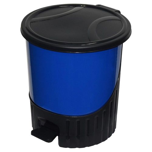 Cesto de Basura Plástico con Pedal 14 Litros Azul