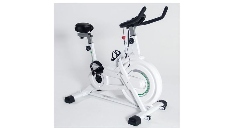 Bicicleta spinning profesional rueda de 8kg BLANCA Elektra