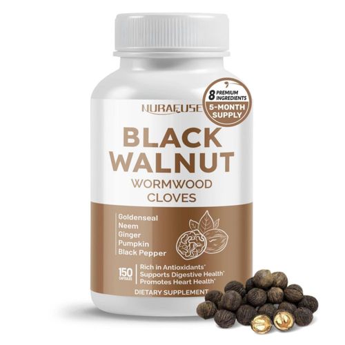 Suplemento Herbal NURAFUSE Nogal Negro Ajenjo y Clavo