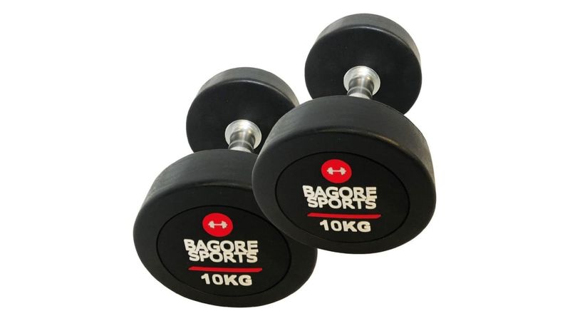 Par De Mancuernas 10 Kg C/u, 2 Piezas Bagore Sports Pesas