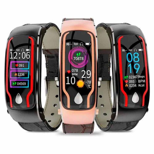 Reloj Smartwatch 2 en 1 VAK T9 Bluetooth App Oxygeno Sangre Negro