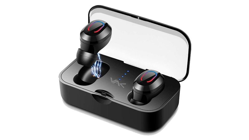 AUDIFONOS VAK T18 BLUETOOTH BASE DE CARGA MANOS LIBRES TWS