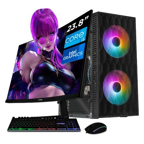 Xtreme pc gaming core i5 16gb ssd 1tb monitor 23.8 wifi bk