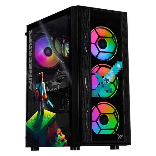 Xtreme pc rx 9060 ryzen 7 16gb ssd 1tb wifi minecraft steve