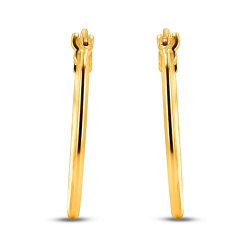 Arracadas Rectangulares De Oro Amarillo 10K (8X15Mm Aprox)