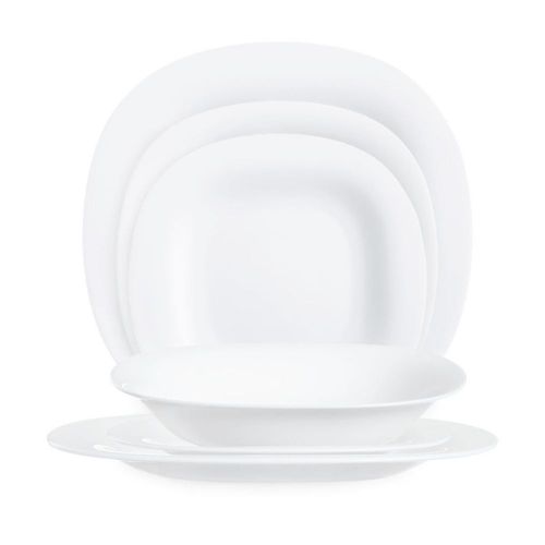 Vajilla Carine de Opal Blanco 12 Piezas