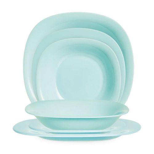 Vajilla Carine de Opal Turquesa 12 Piezas