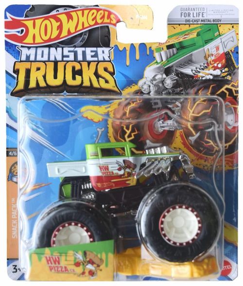Auto de Juguete Hot Wheels Monster Trucks Pizza Co Escala 1:64