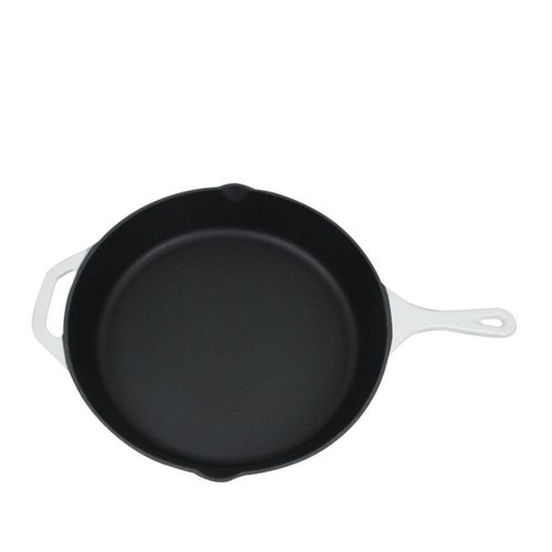 Sartén de Hierro Fundido Home VSS Esmaltada Blanca 25 cm