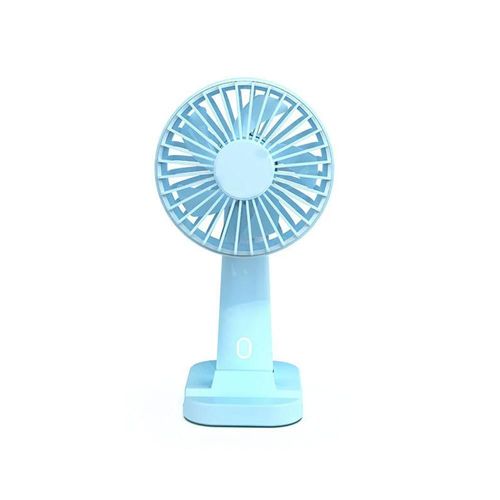 Ventilador de Mano USB con Soporte para Móvil,Mini Abanico Portátil Multifunción, Ideal para Viajes y Uso Diario.AZUL.HOGAWAY