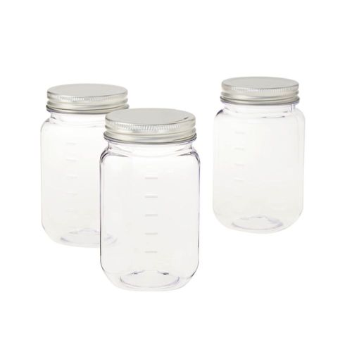 Frascos Mason de plástico Celebrate It 473 ml paquete de 3