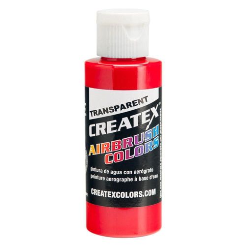Pintura para Aerógrafo Createx Rojo Brillante Transparente 60 ml