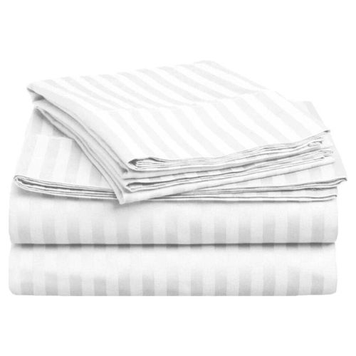 Juego de Sábanas Microfibra Quetzal  Rebeca Queen Size Blanco