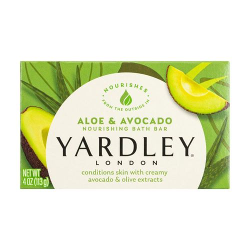 Jabón en barra Yardley London nutritivo aloe y aguacate 120 g