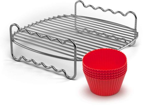 Kit Accesorios Party Master Philips con Parrilla de Doble Capa y Moldes de Silicona para Muffins