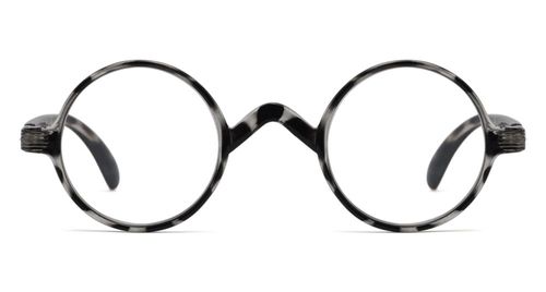 Lentes de Lectura Reducblu Vintage Redondos +1.00 Negro-Blanco