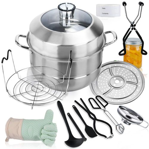 Kit de Olla para Conservas Vigamimn de Acero Inoxidable para Baño María