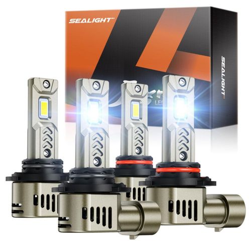 Combinación de bombillas SEALIGHT 9006 9005 HB3 HB4 68000 LM 6500 K IP68